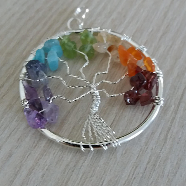 pendentif 7 chakras