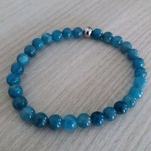 bracelet apatite bleu